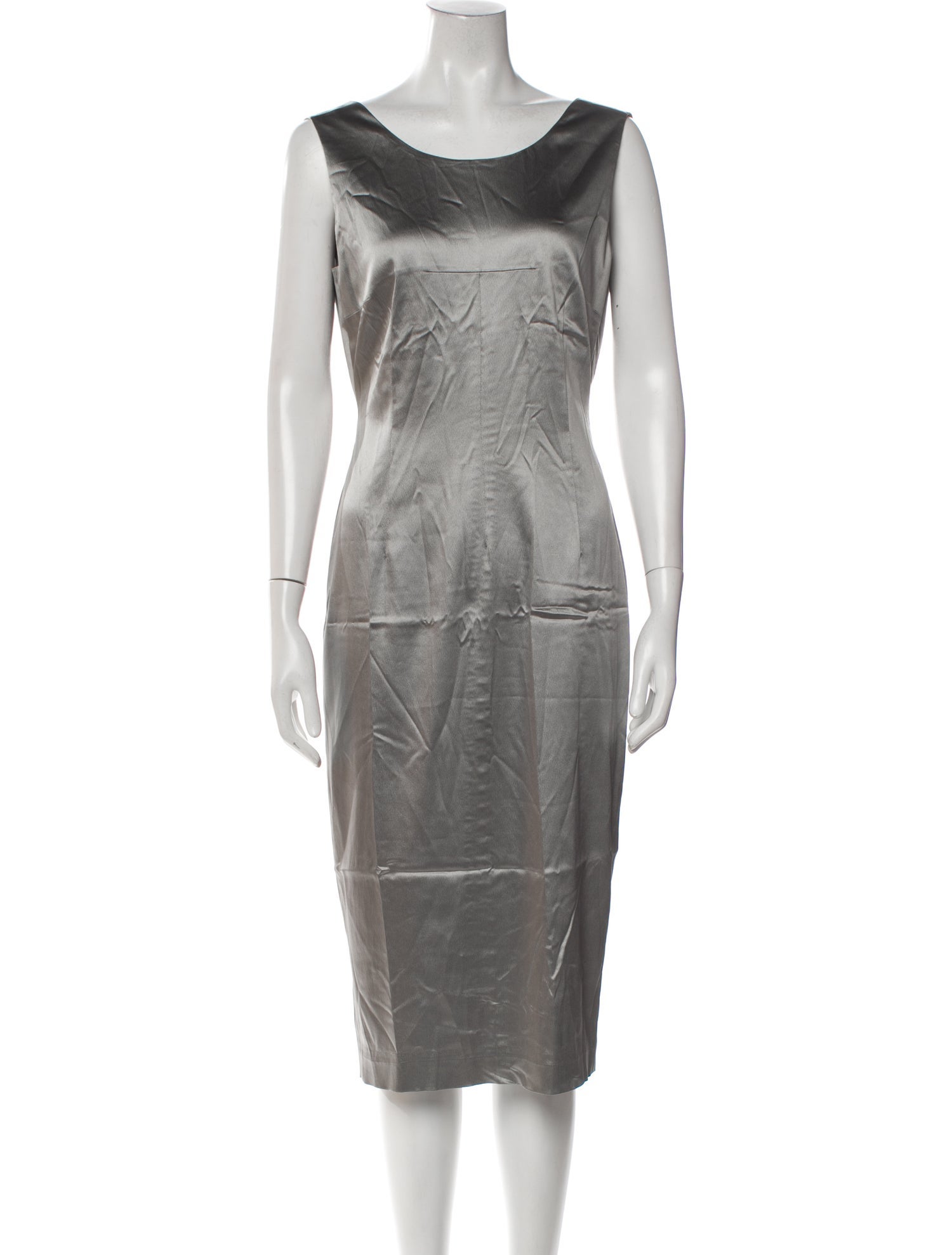 D&G Bateau Neckline Midi Length Dress