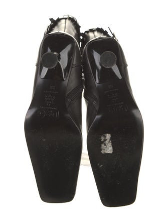 D&G Leather Studded Accents Boots