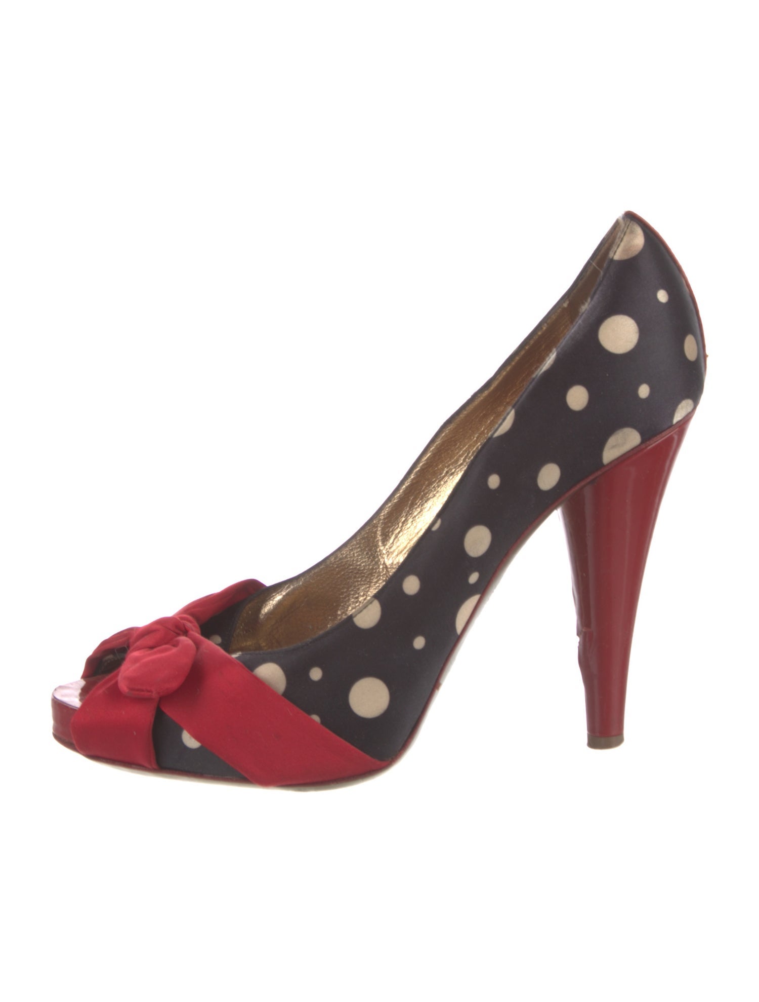 D&G Polka Dot Print Pumps