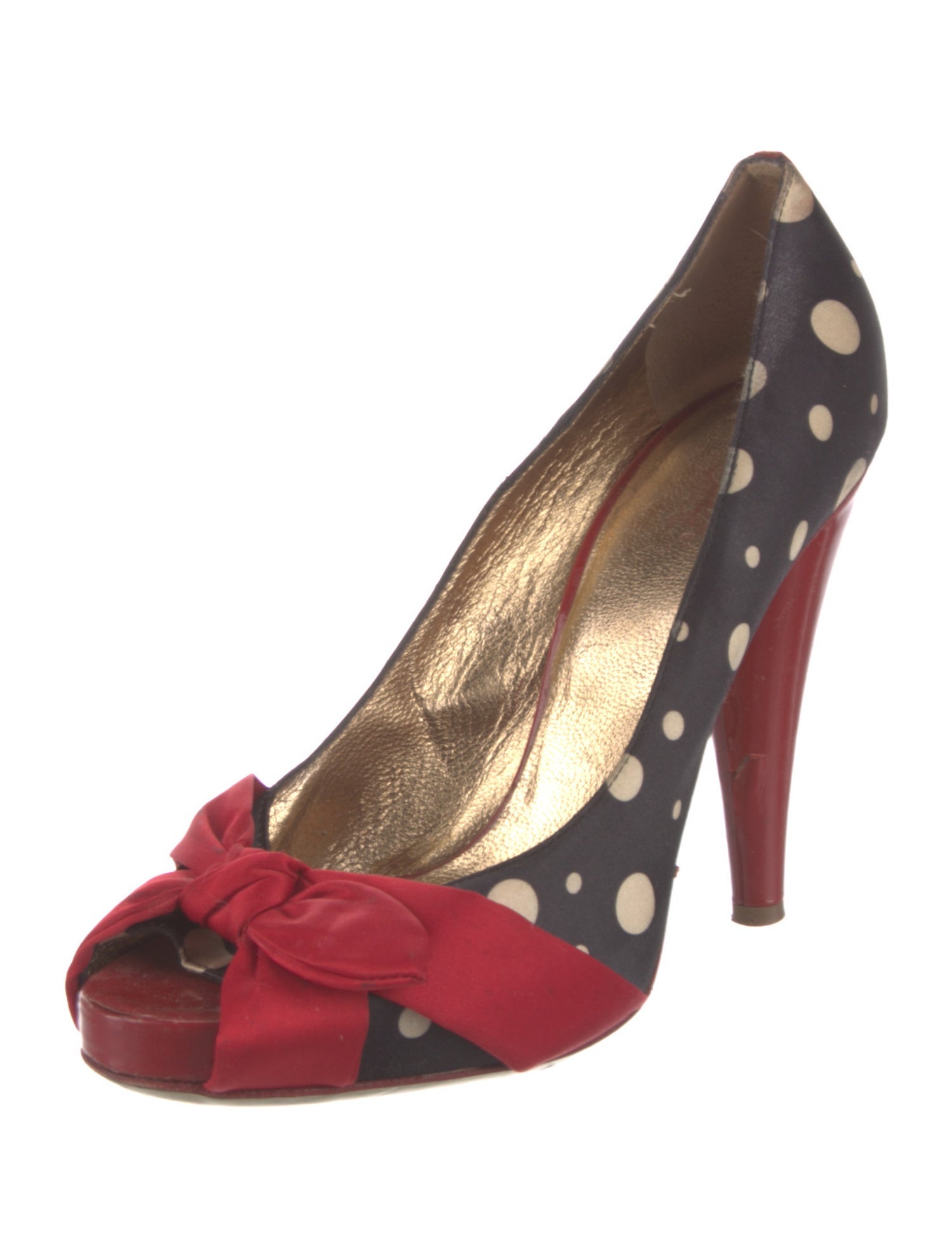 D&G Polka Dot Print Pumps