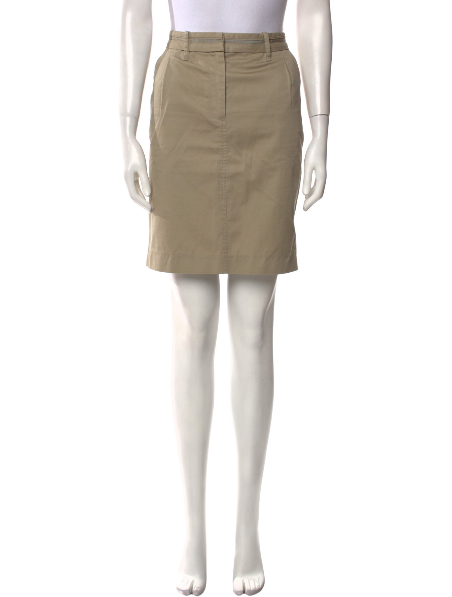 D&G Pleated Accents Knee-Length Skirt