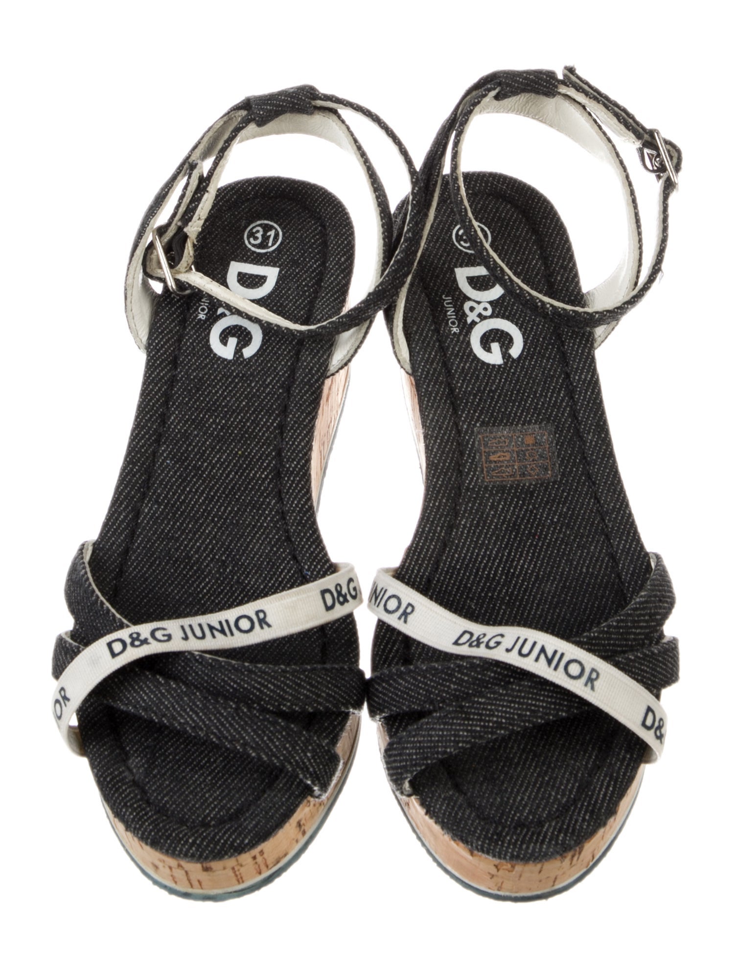 D&G Girls' Platform Sandals