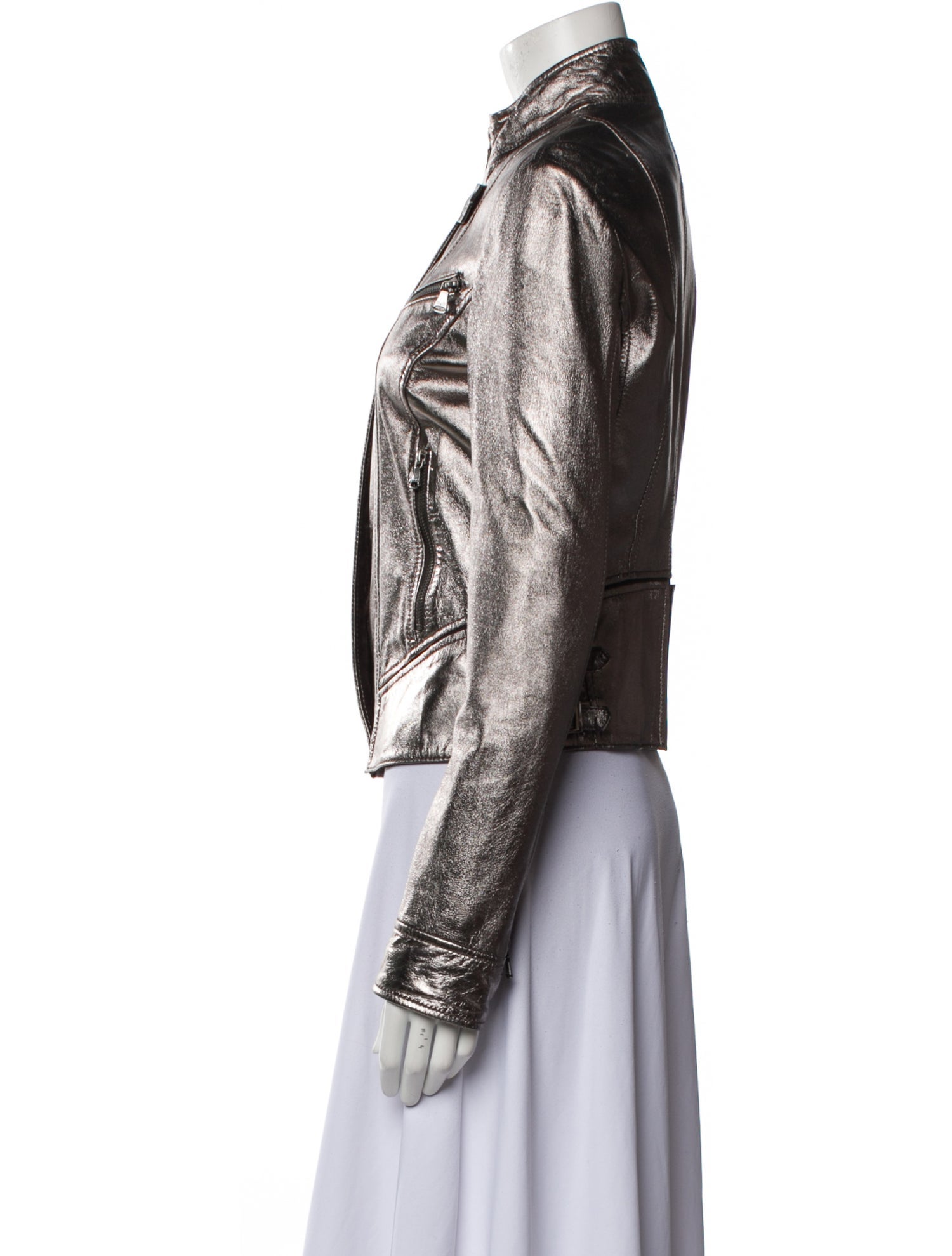 D&G Lamb Leather Biker Jacket