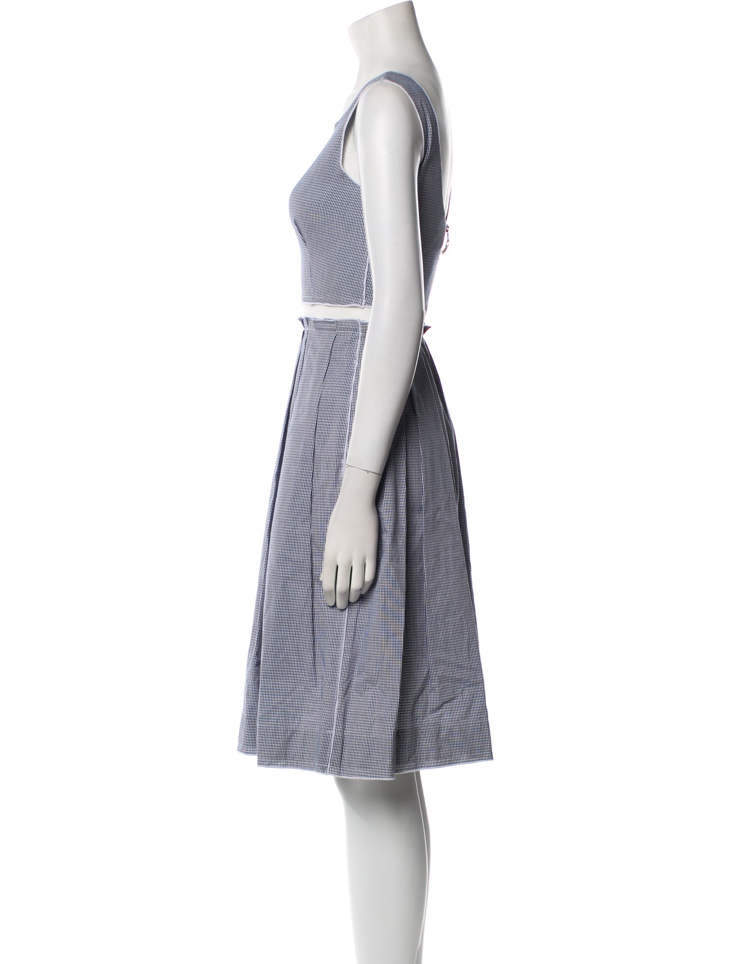 D&G Plaid Print Knee-Length Dress