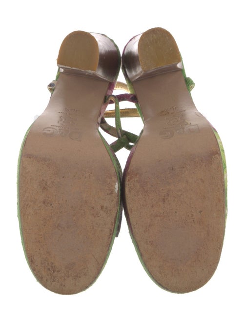 D&G Canvas Floral Print Sandals