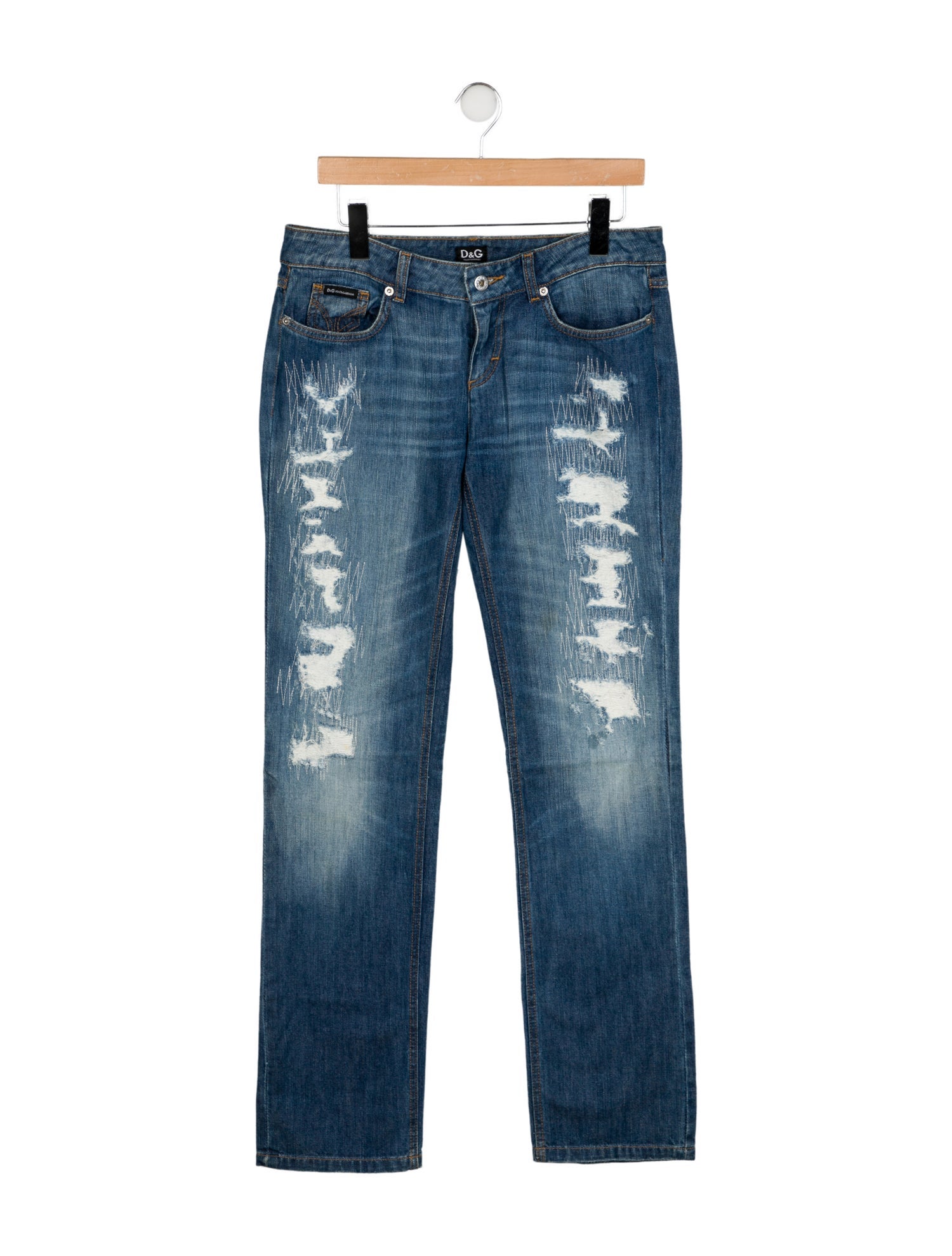 D&G Mid-Rise Straight Leg Jeans