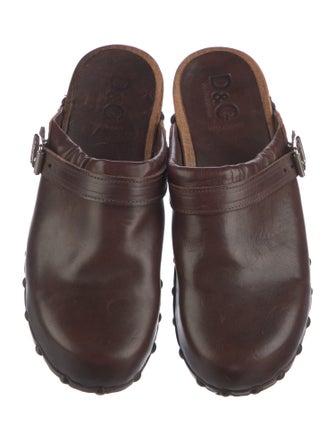 D&G Leather Mules