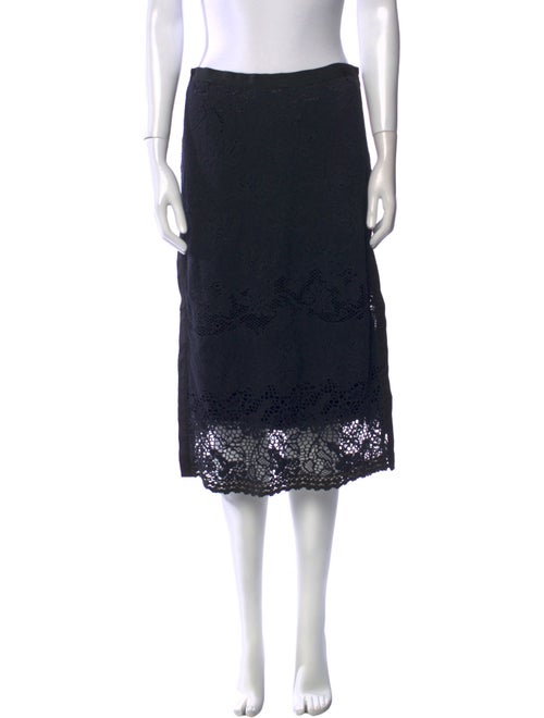 D&G Lace Pattern Midi Length Skirt