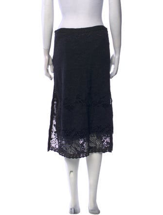 D&G Lace Pattern Midi Length Skirt