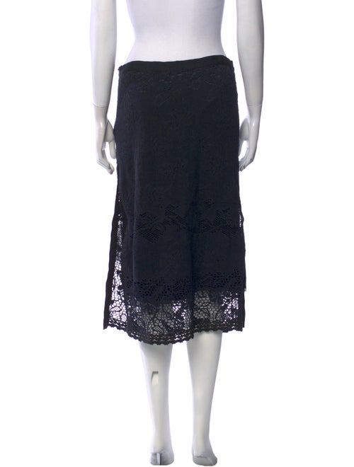 D&G Lace Pattern Midi Length Skirt