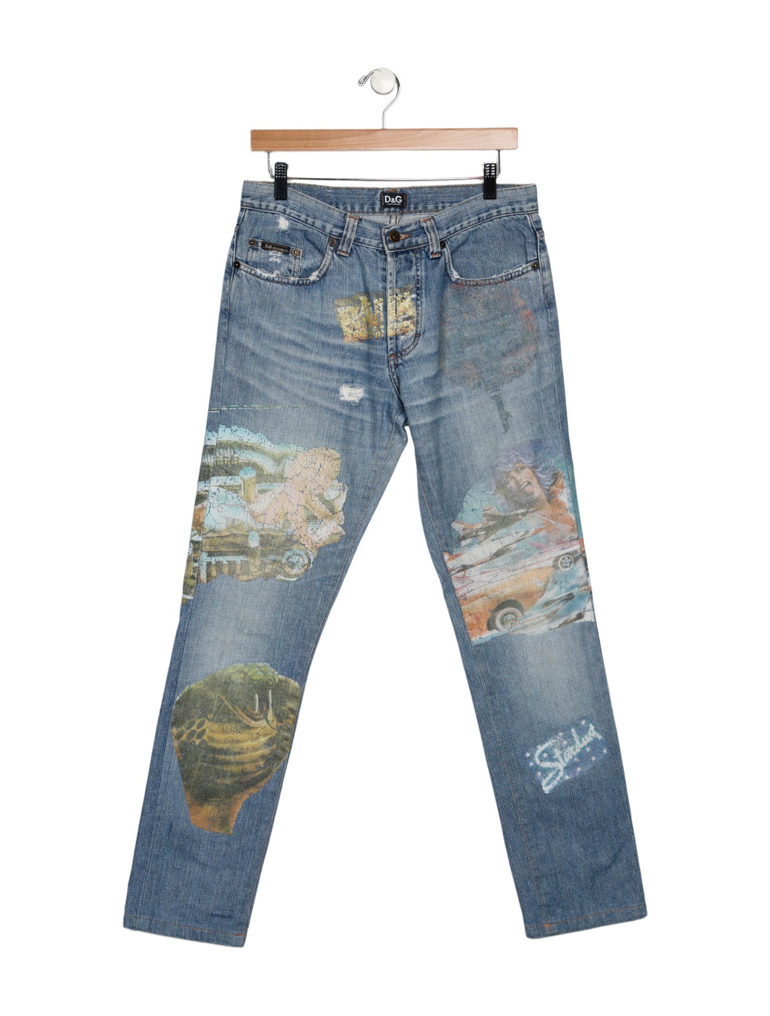 D&G Mid-Rise Straight Leg Jeans