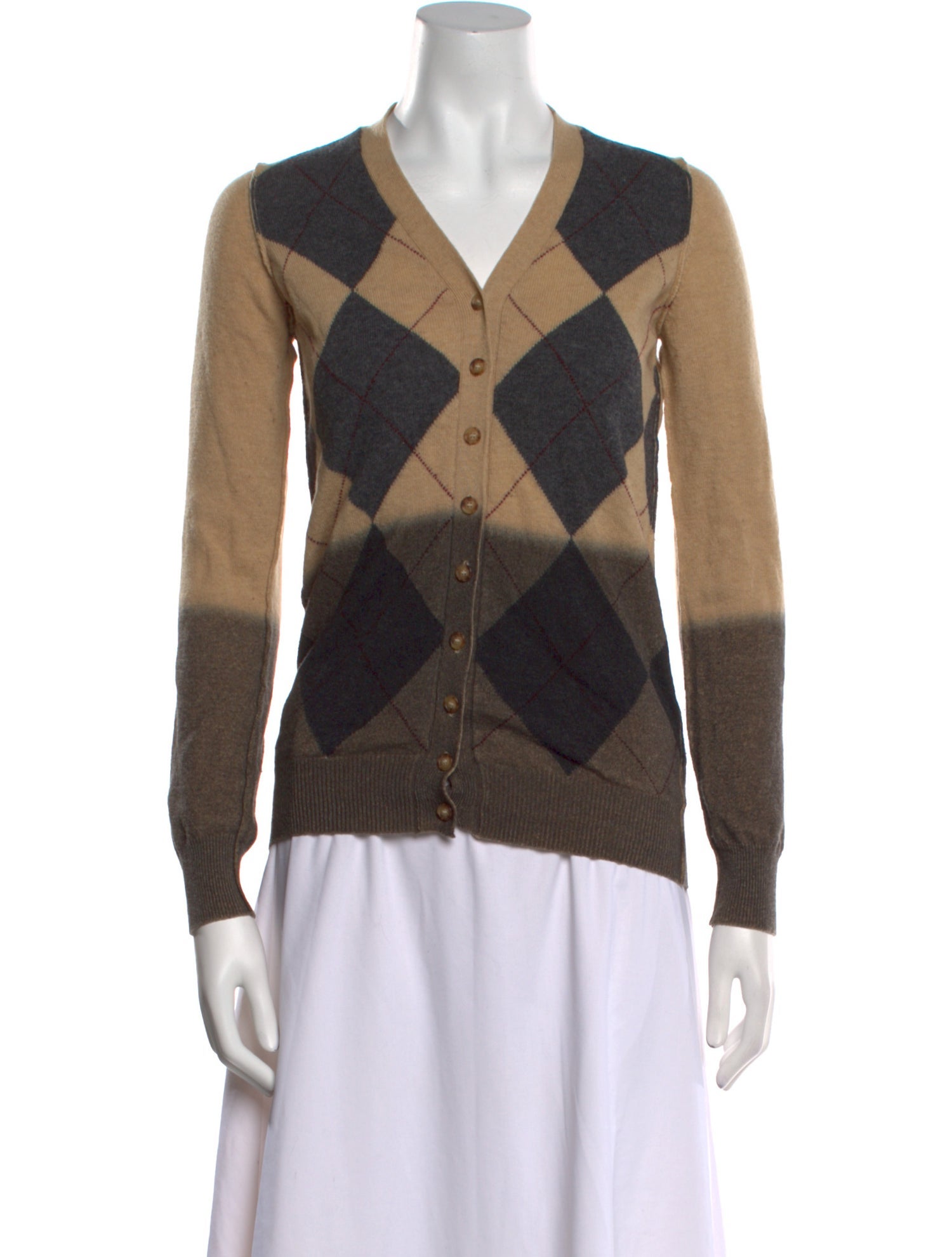 D&G Late 2000's - Early 2010's Plaid Print Sweater