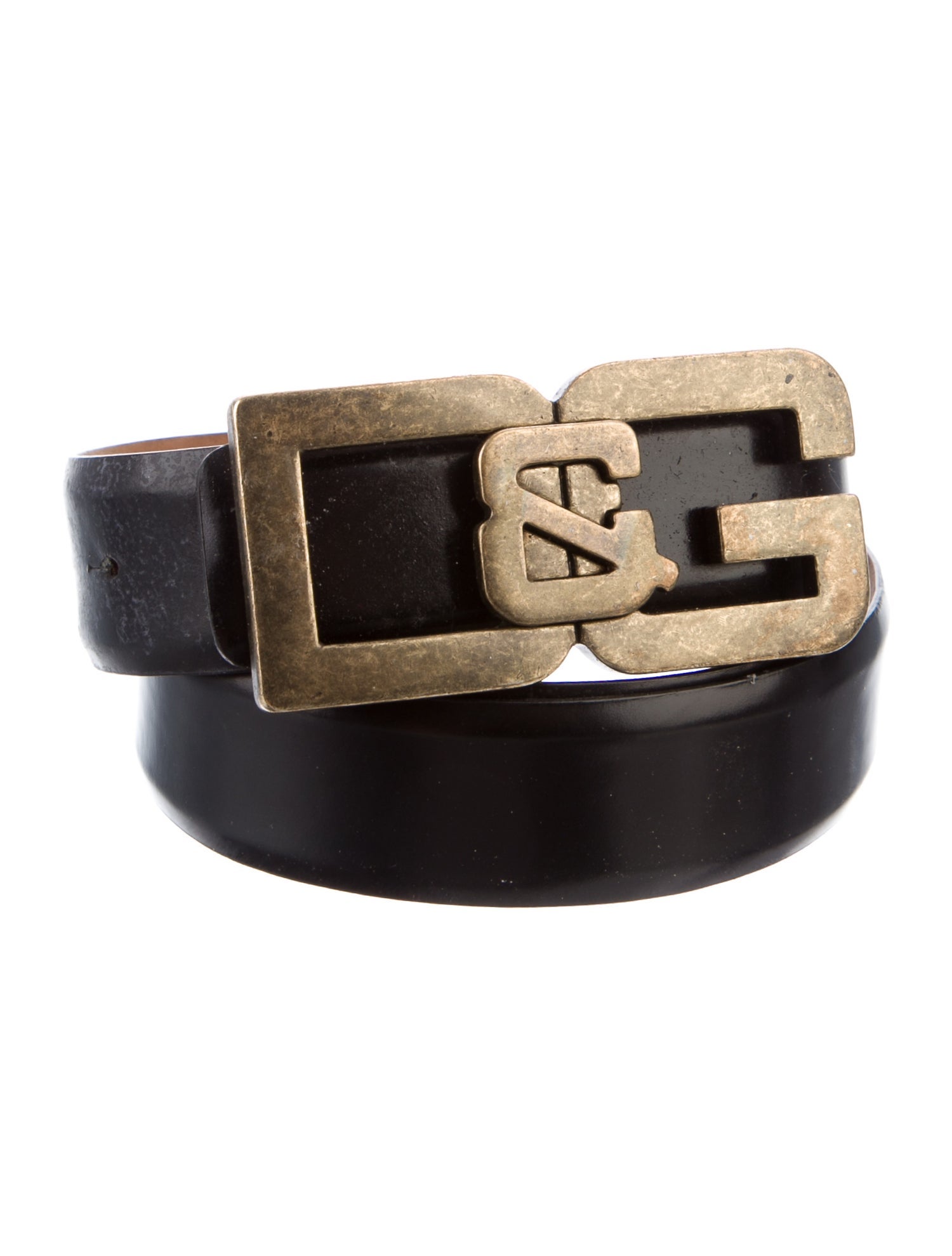 D&G Leather Cutout Accent Belt