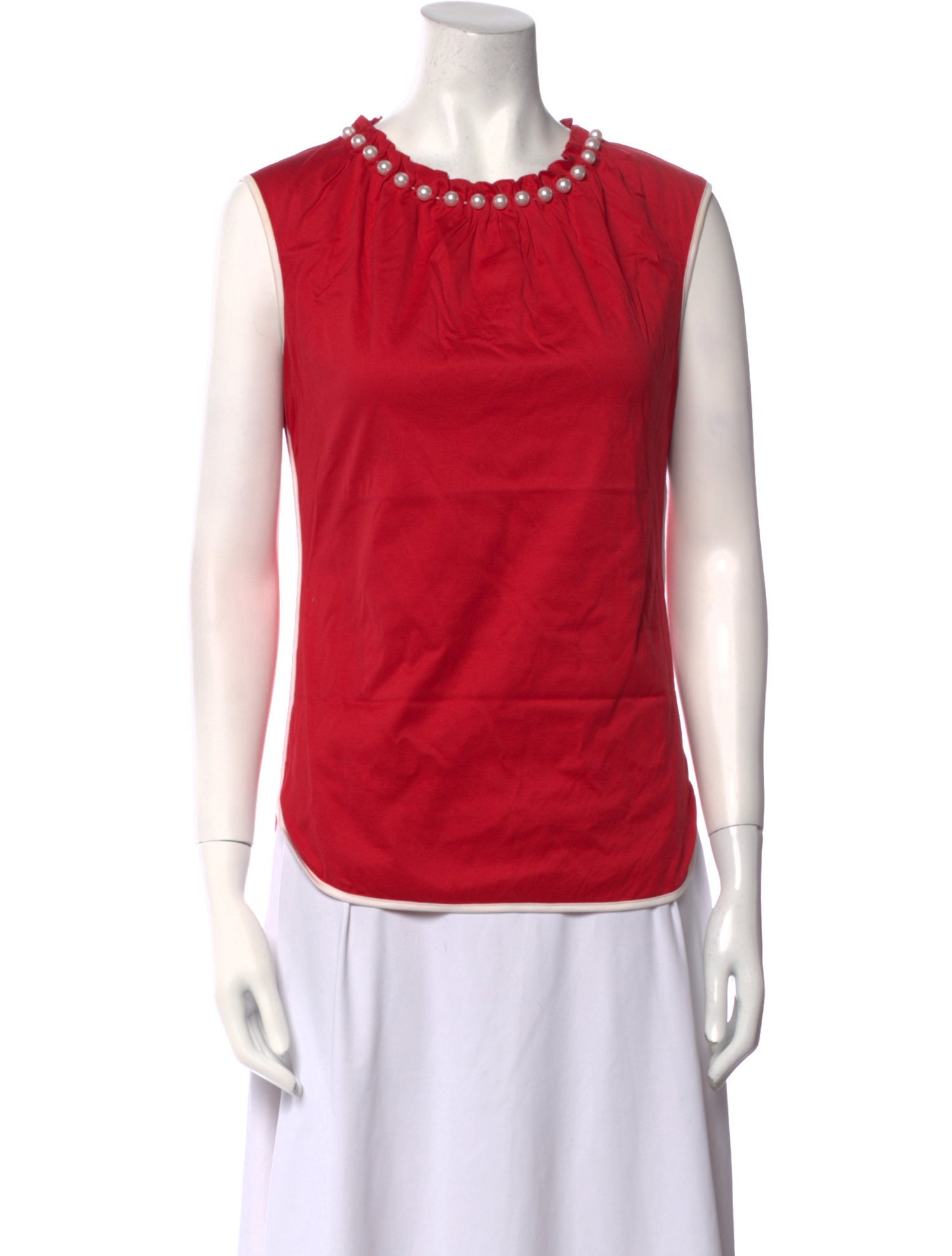 D&G Crew Neck Sleeveless Top