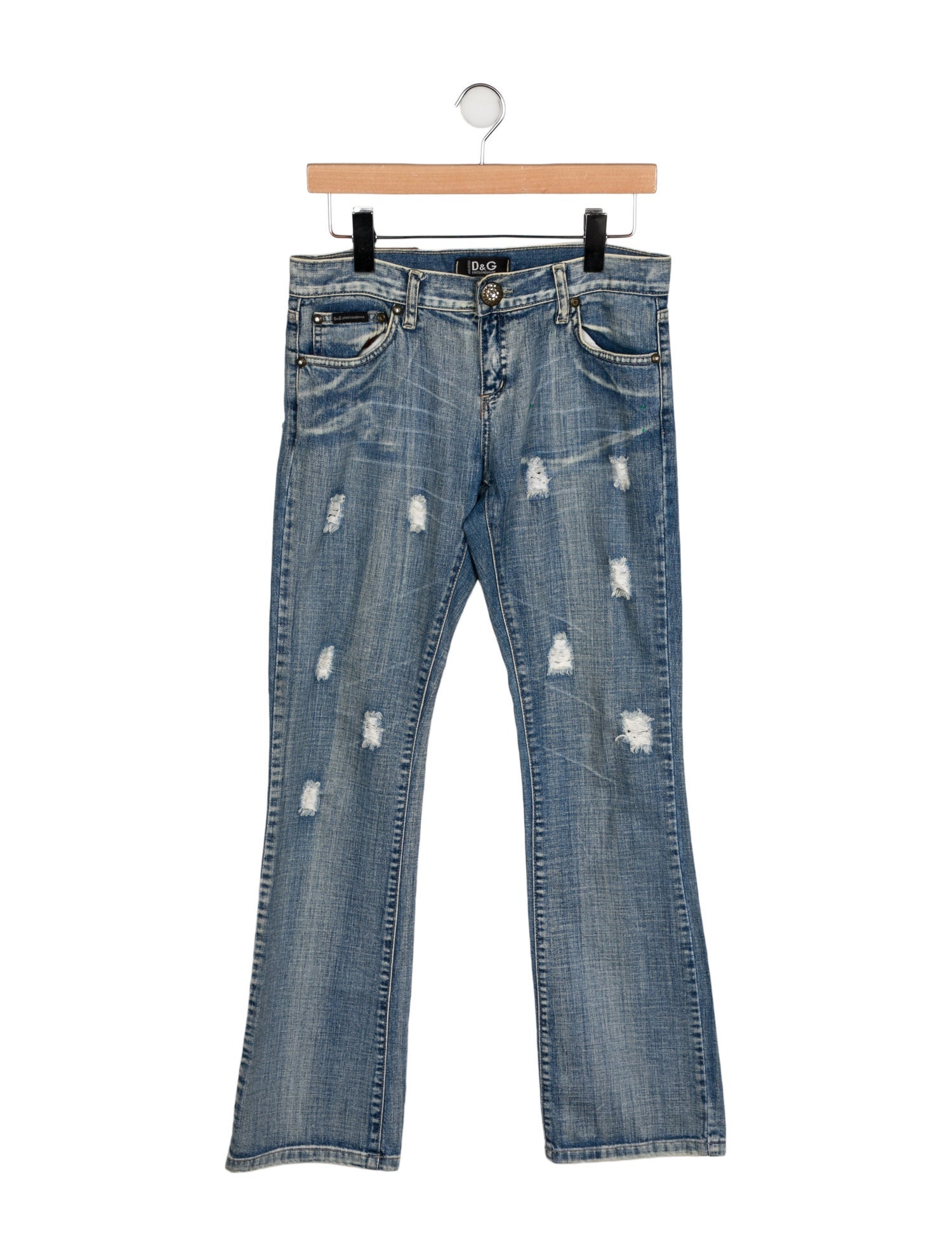 D&G Mid-Rise Straight Leg Jeans