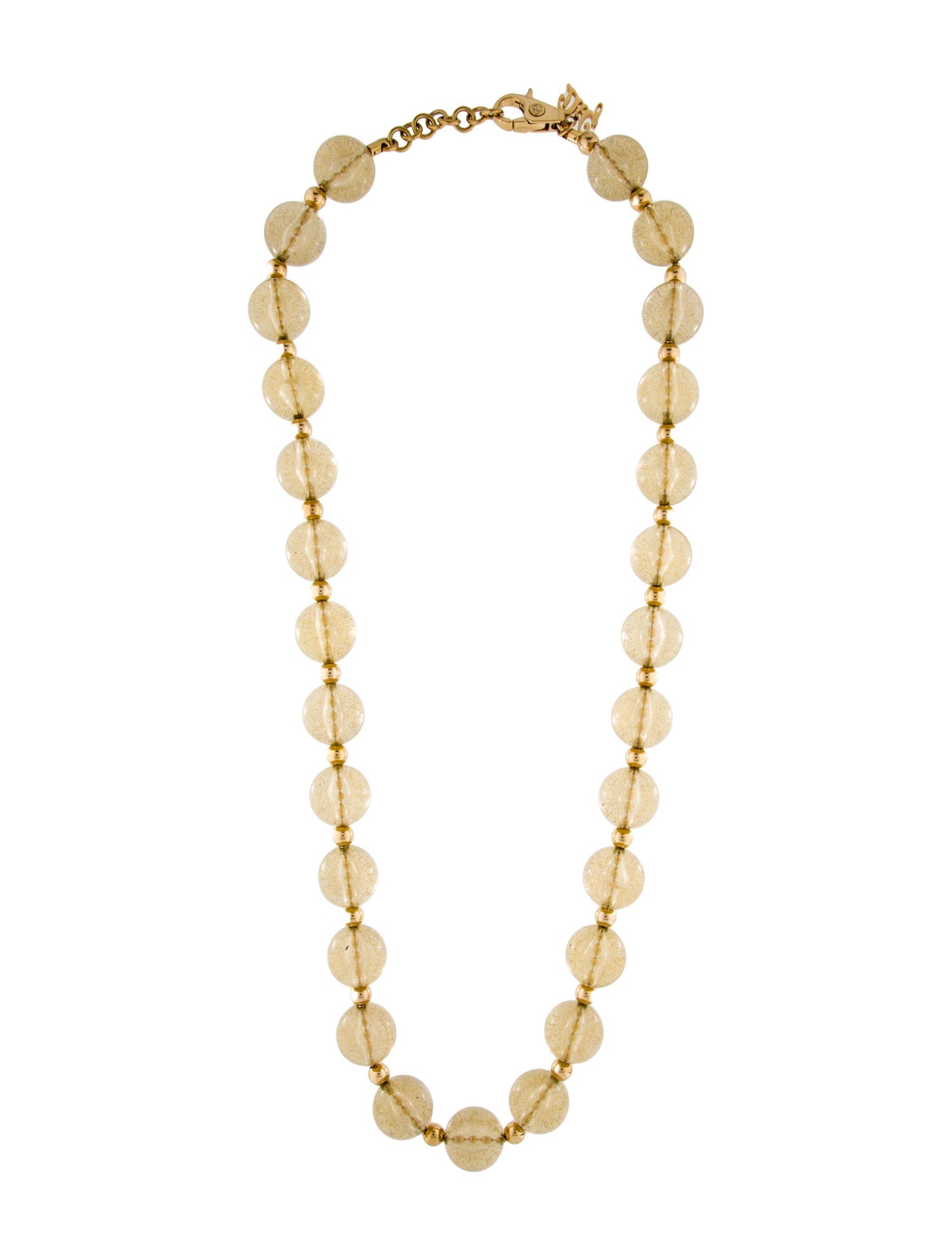 D&G Resin Glitter Bead Necklace