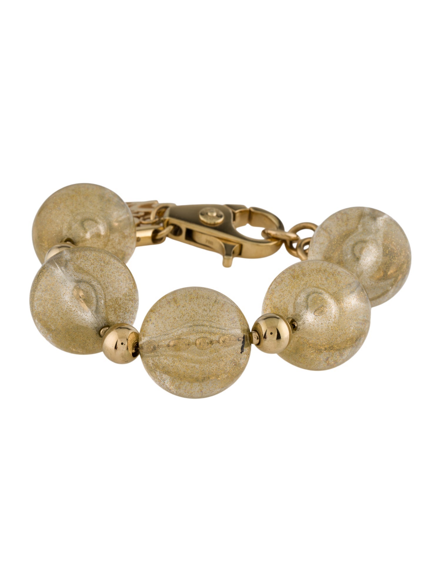 D&G Resin Glitter Bead Bracelet