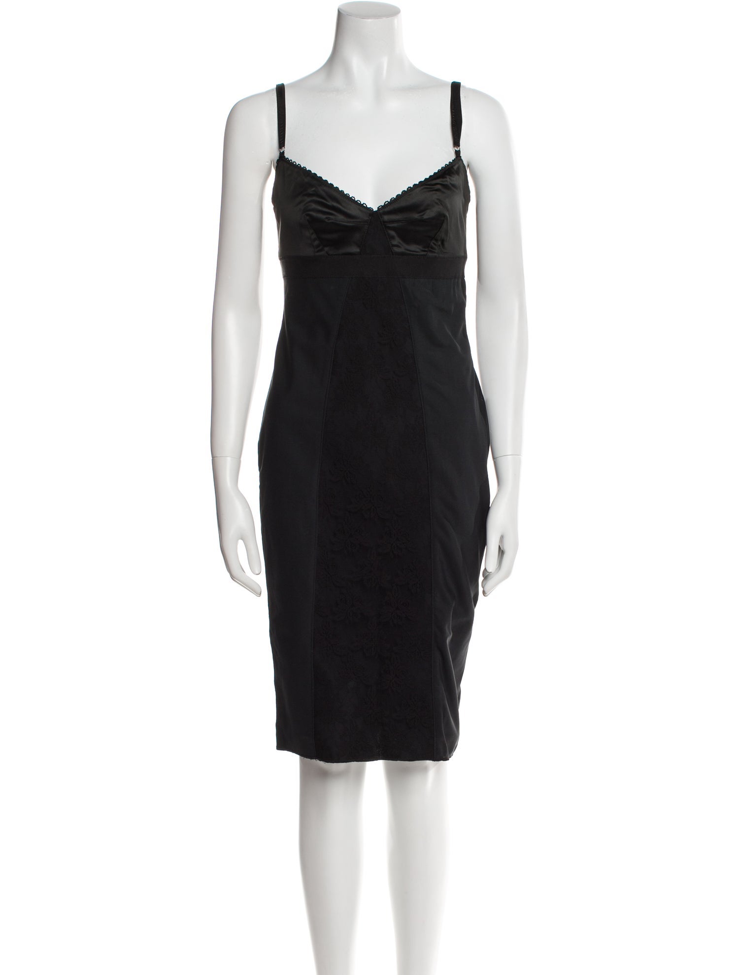 D&G V-Neck Knee-Length Dress