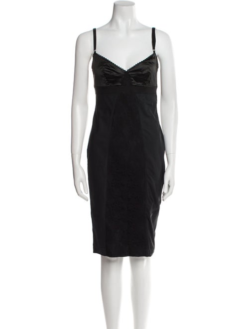 D&G V-Neck Knee-Length Dress
