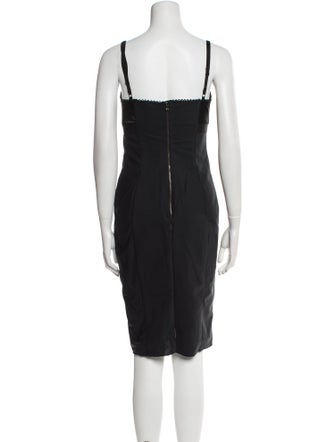 D&G V-Neck Knee-Length Dress