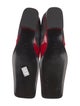 D&G Patent Leather Colorblock Pattern Sock Boots