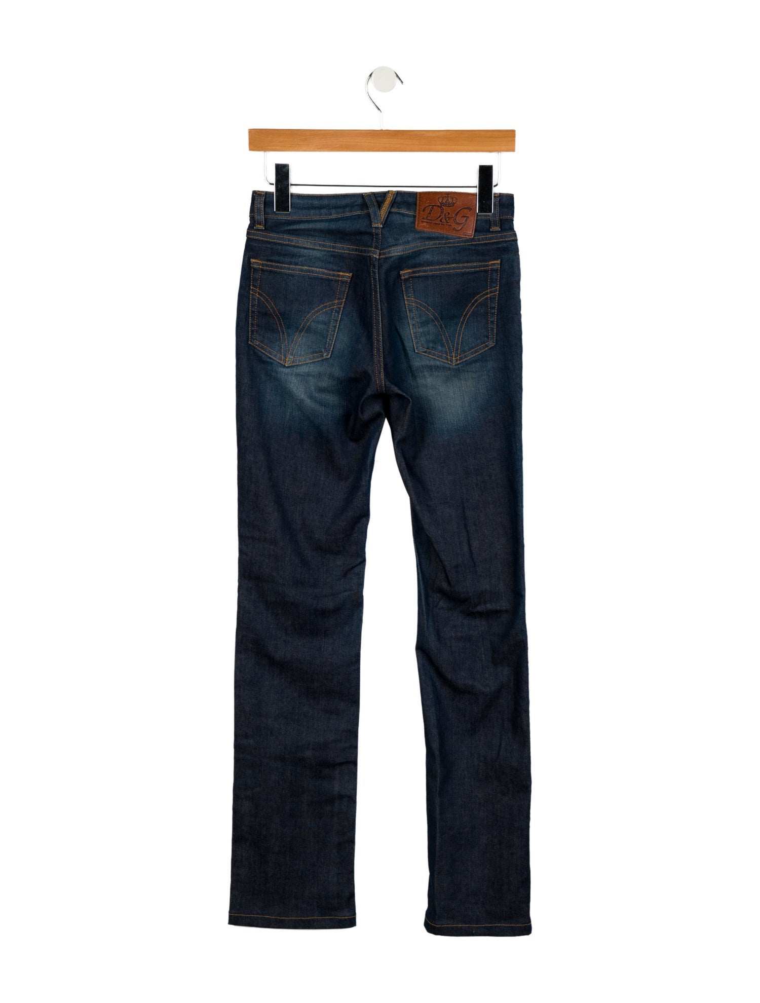 D&G Low-Rise Straight Leg Jeans