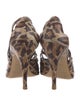 D&G Leather Animal Print Slingback Pumps