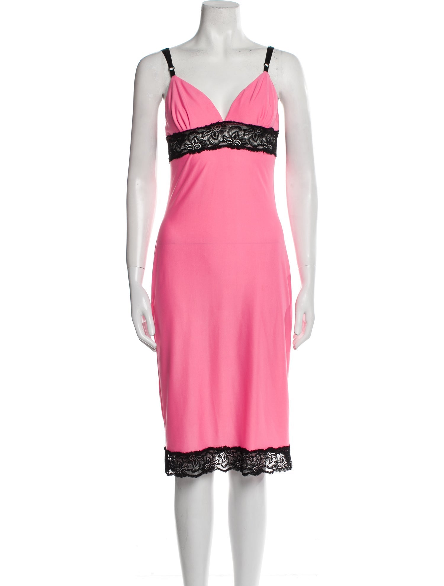 D&G Lace Trim Embellishment Nightgown