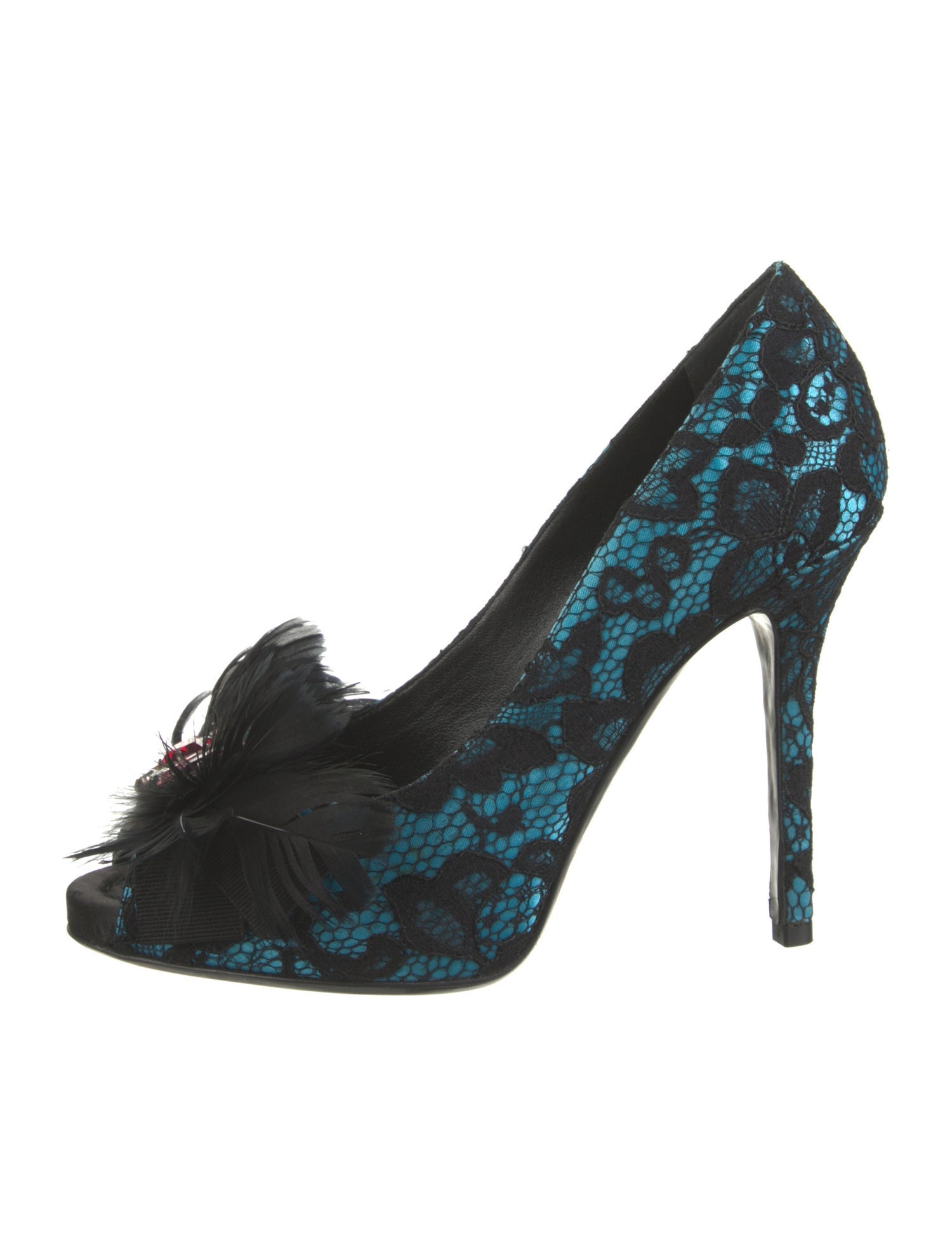 D&G Lace Lace Pattern Pumps