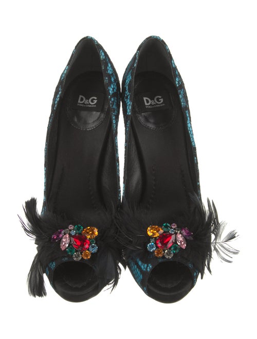 D&G Lace Lace Pattern Pumps