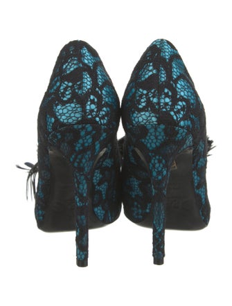 D&G Lace Lace Pattern Pumps