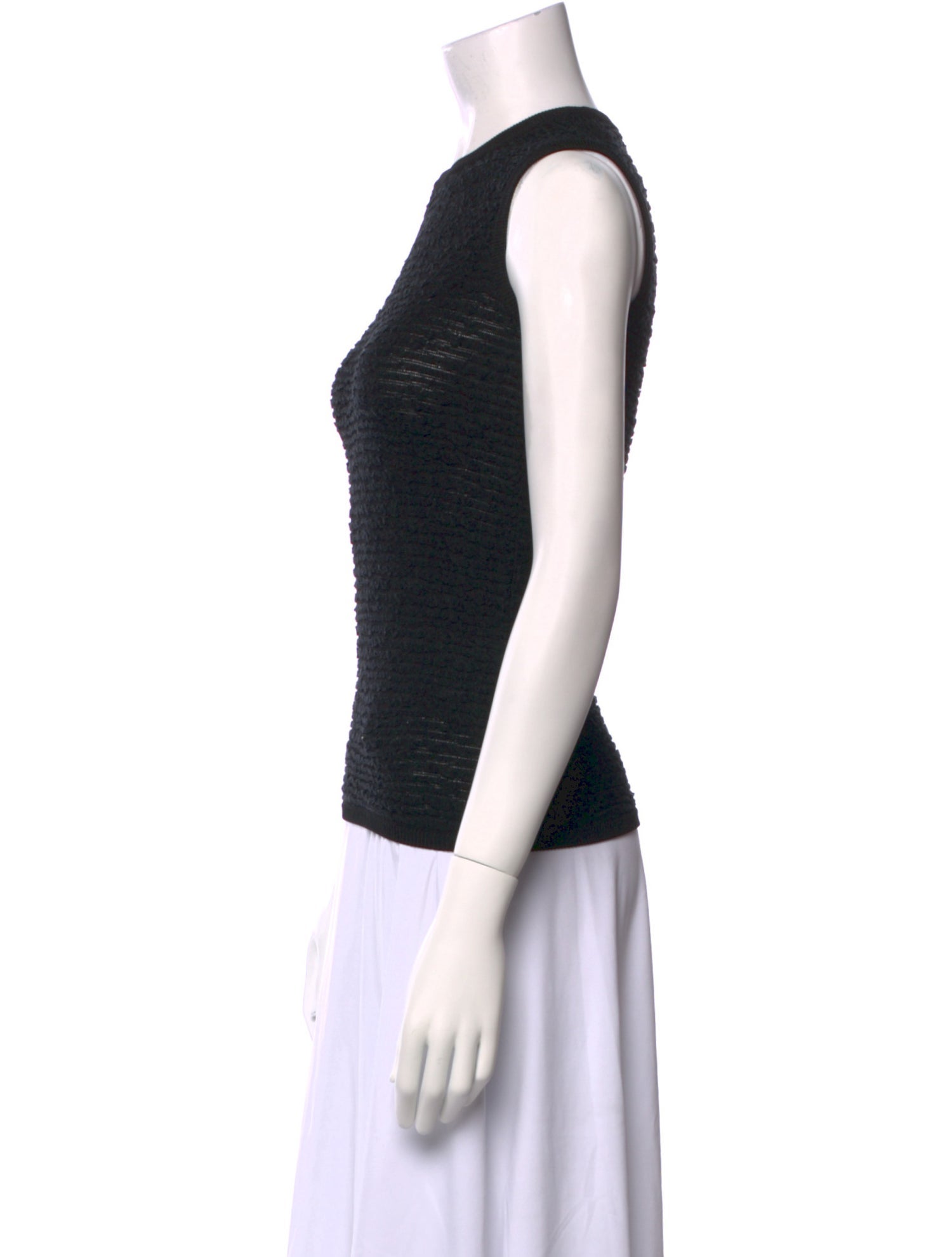 D&G Crew Neck Sleeveless Top