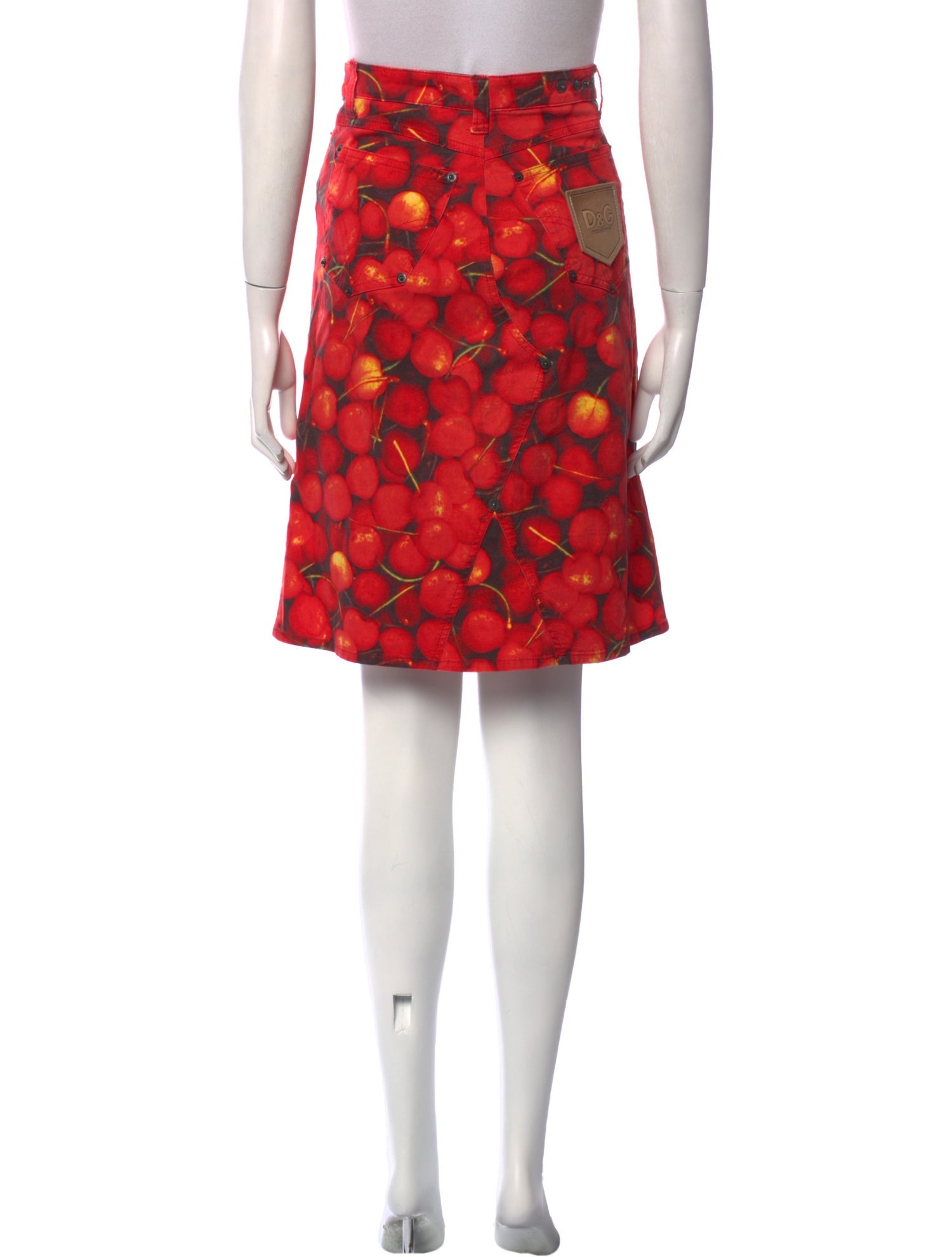 D&G Printed Knee-Length Skirt