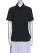D&G Wool Short Sleeve Button-Up Top