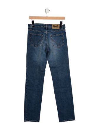 D&G Mid-Rise Straight Leg Jeans