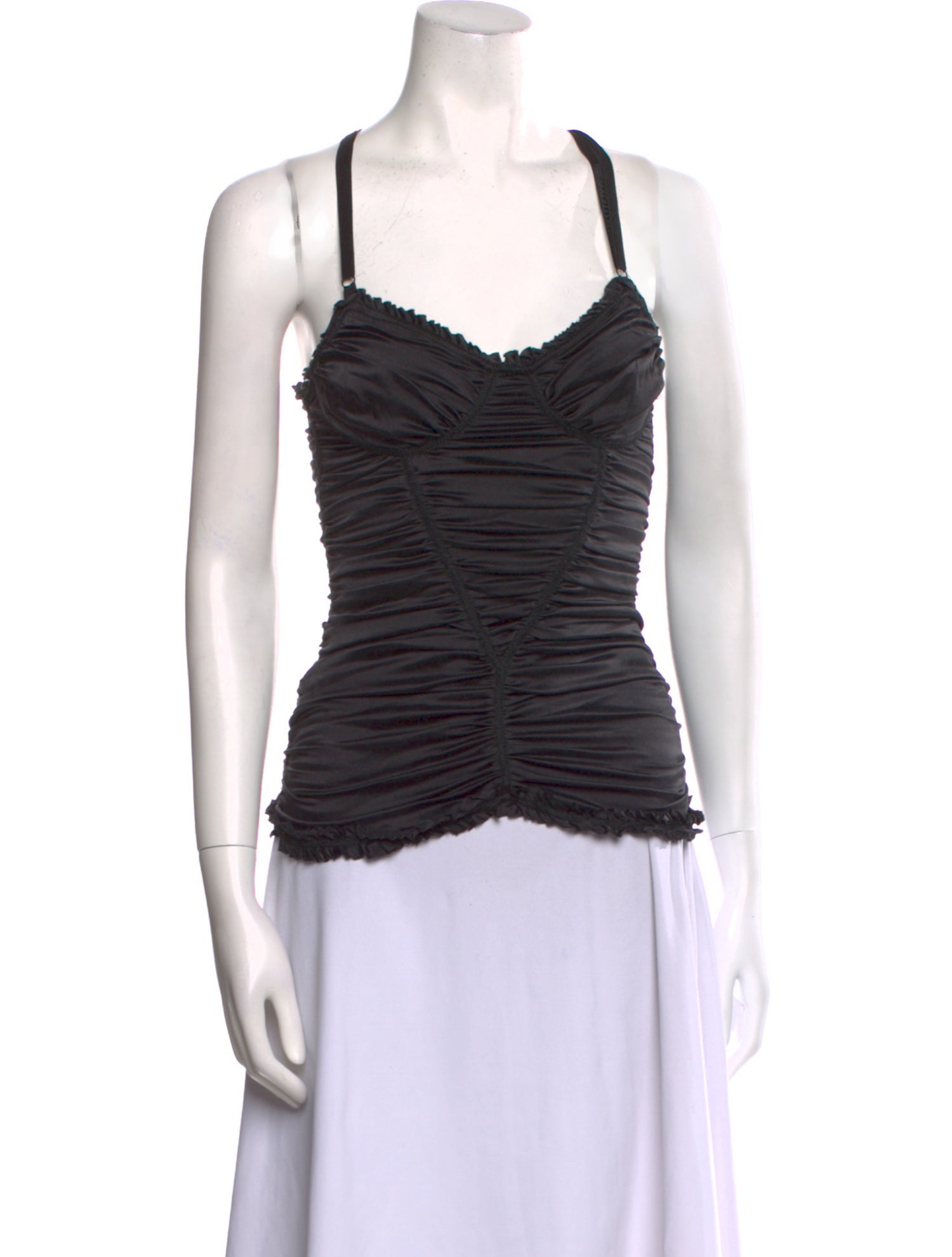 D&G Silk Square Neckline Top