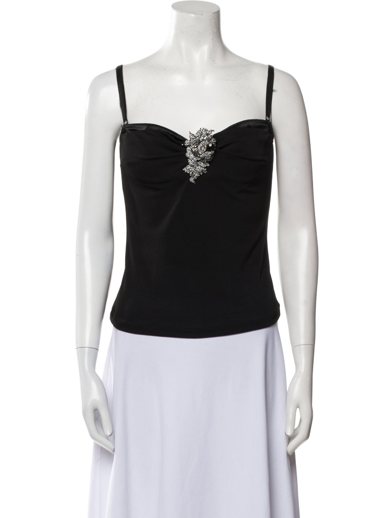 D&G Silk Square Neckline Top