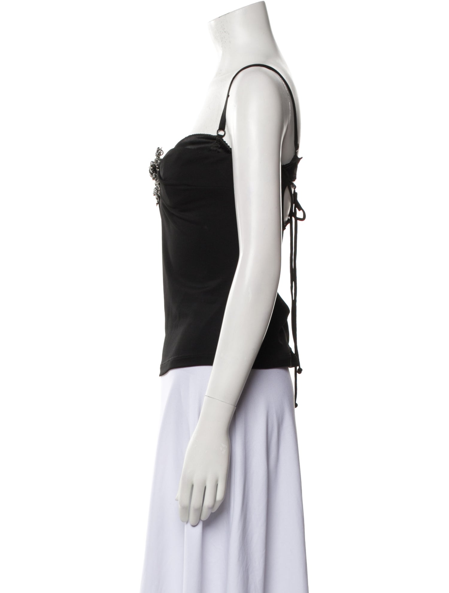 D&G Silk Square Neckline Top