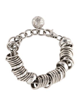 D&G Crystal Ring Cuff Bracelet