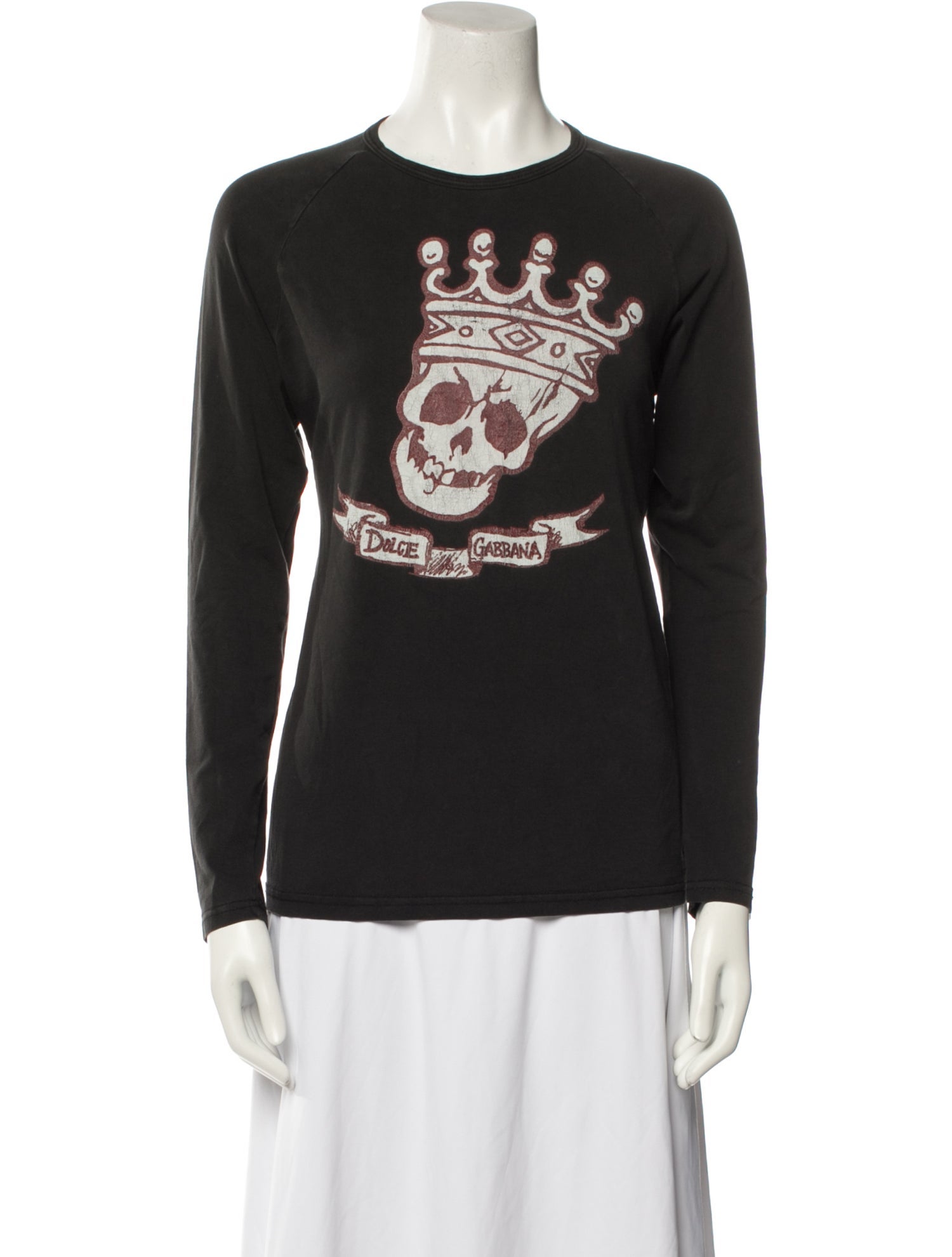 D&G Graphic Print Crew Neck Sweatshirt