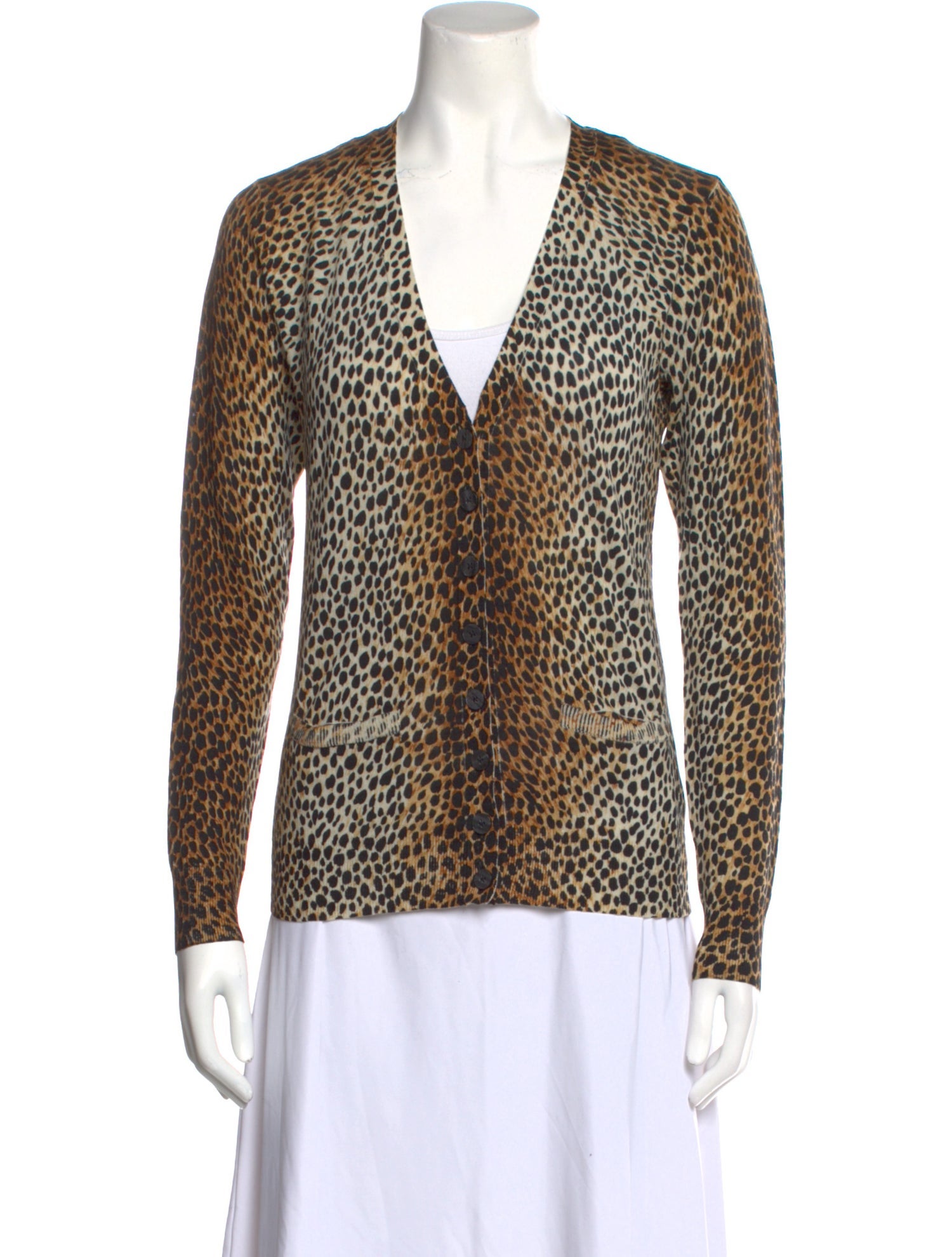 D&G Virgin Wool Animal Print Sweater