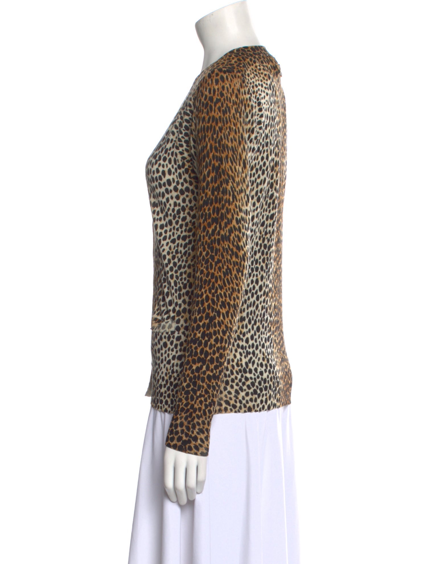 D&G Virgin Wool Animal Print Sweater