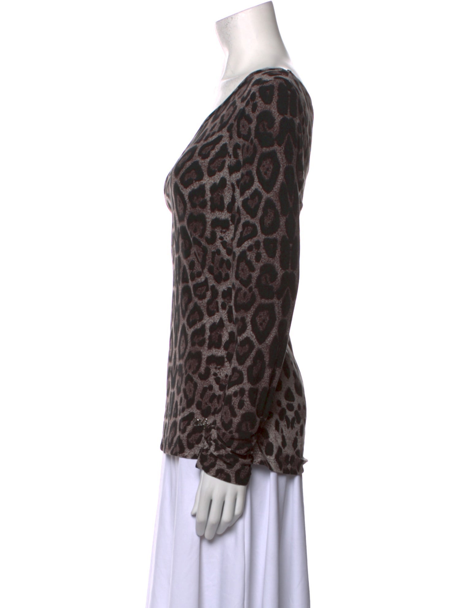 D&G 2000's Animal Print Blouse