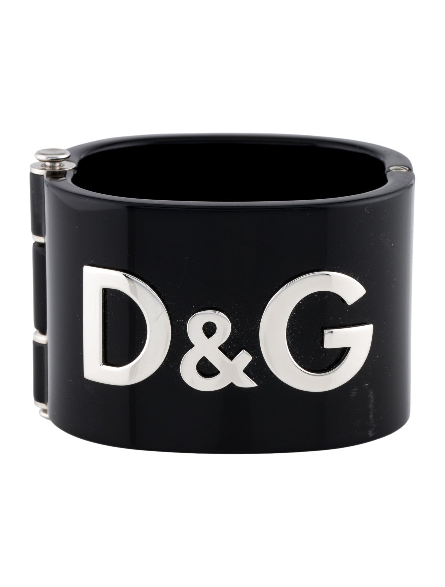 D&G Resin Logo Cuff Bracelet