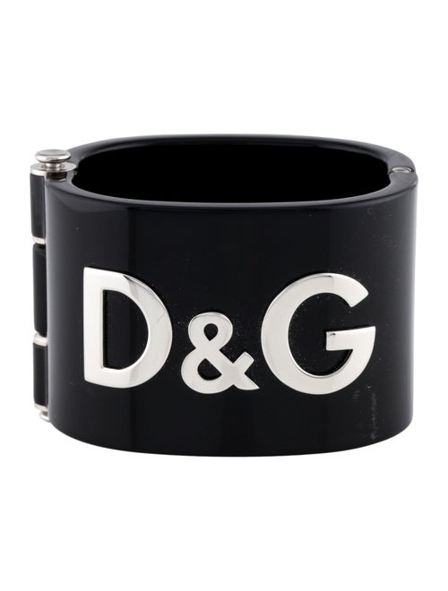 D&G Resin Logo Cuff Bracelet