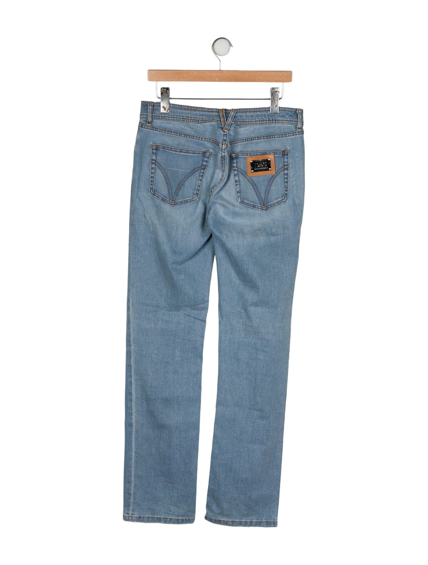 D&G Mid-Rise Straight Leg Jeans