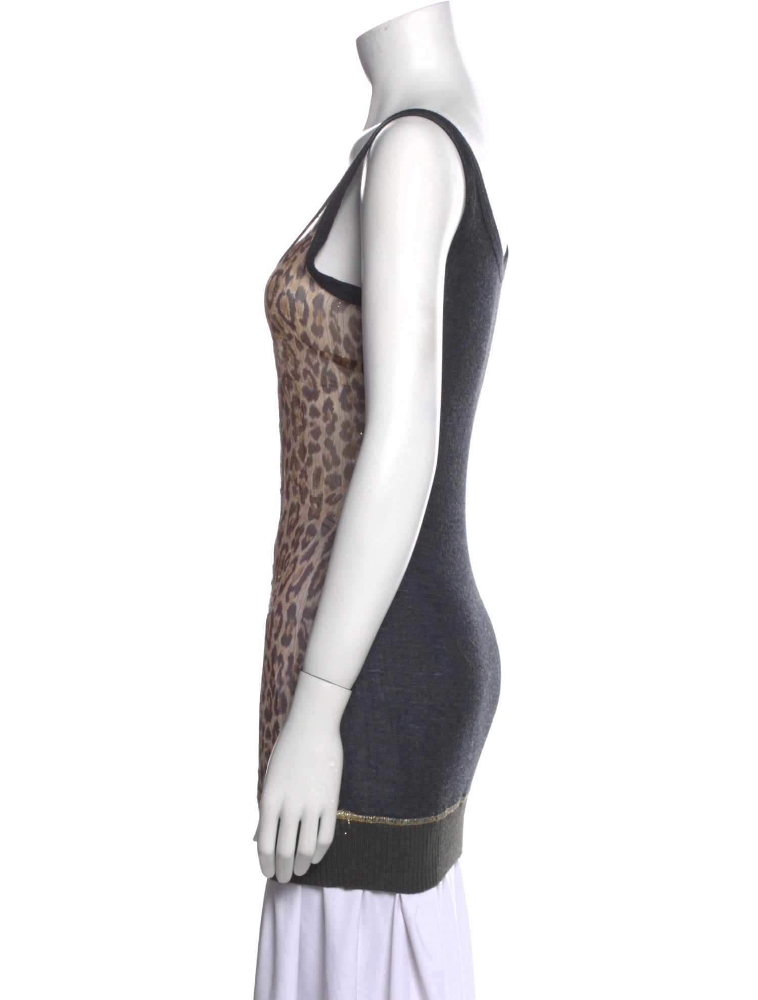 D&G Silk Animal Print Top