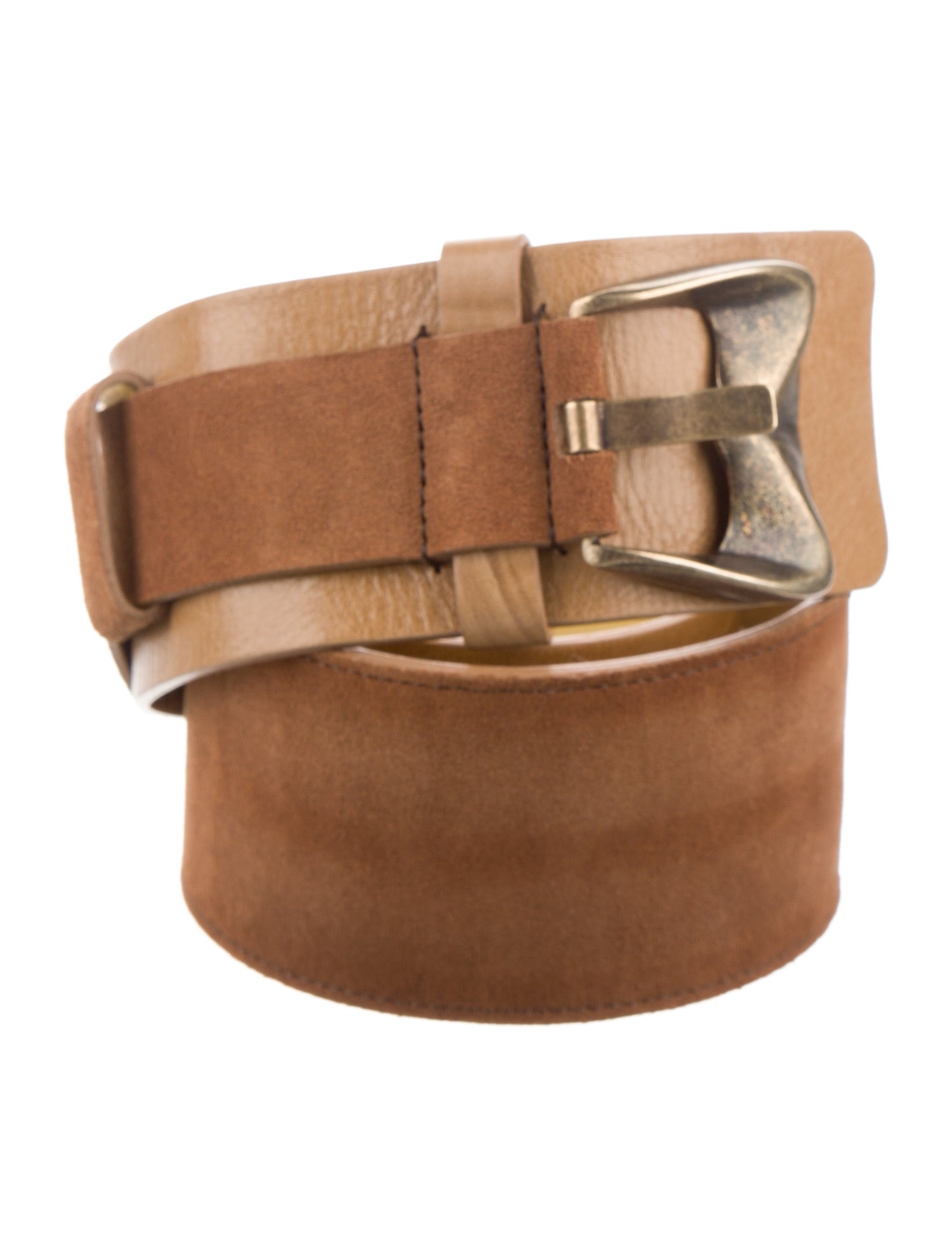 D&G Wide Suede Waist Belt