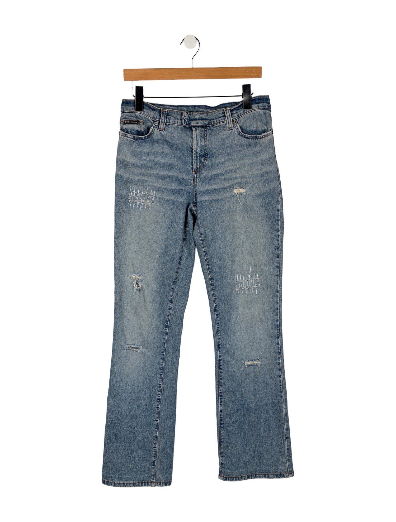D&G Mid-Rise Straight Leg Jeans