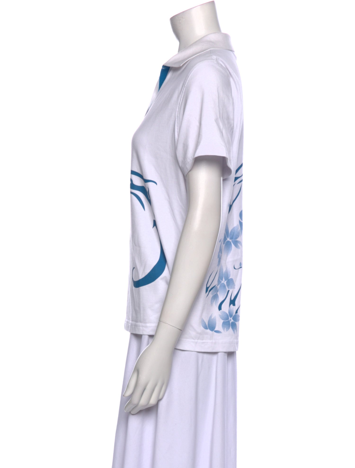 D&G Graphic Print V-Neck T-Shirt